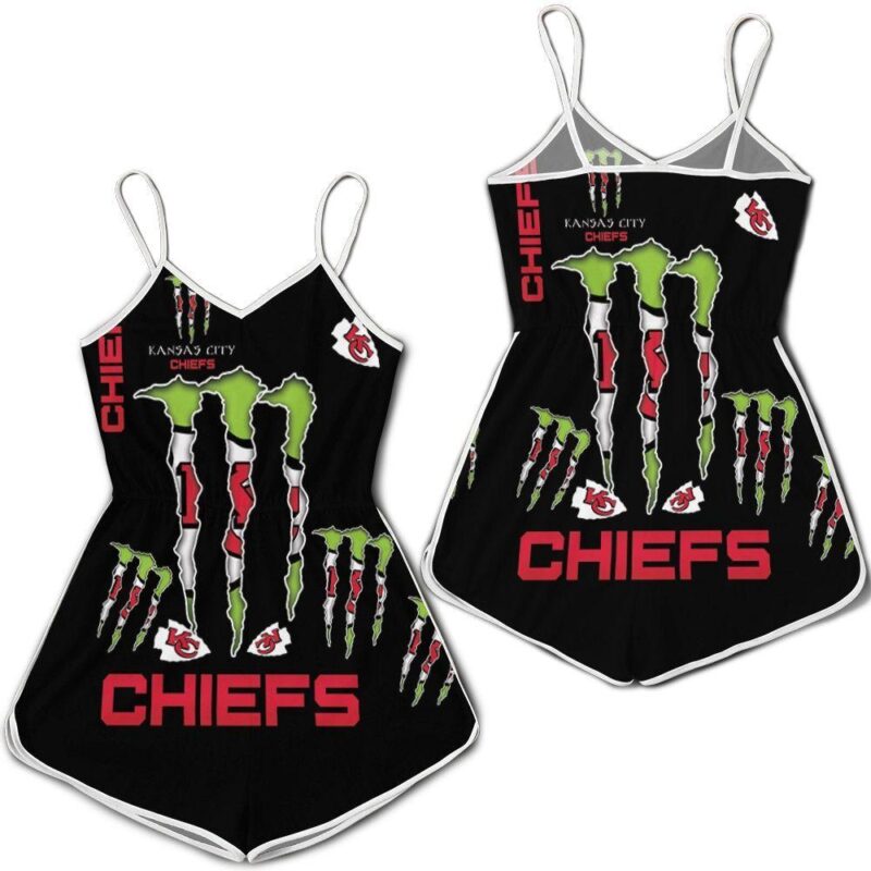 Monster Energy Logo For Lovers Kansas City Chiefs Romper RJ02113