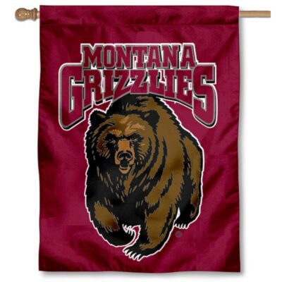 Montana Griz House Flag H0198