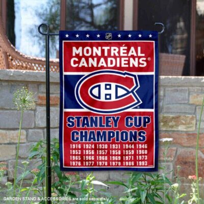 Montreal Canadiens 24 Time Stanley Cup Champions Garden Flag GF01180