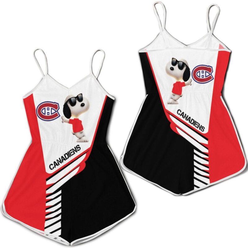 Montreal Canadiens Snoopy For Fans 3D Romper RJ03149