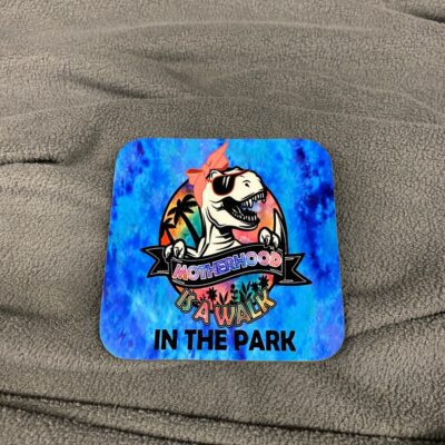 Motherhood Is A Walk In The Park Drinkware Coaster Set of 4 2