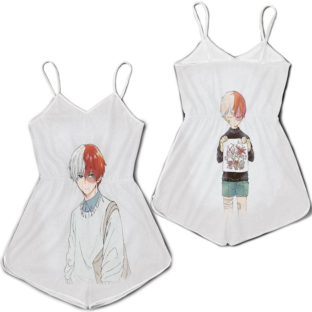 My Hero Academia Todoroki Shoto For Japanese Anime Fan Romper Rj04943 Let The Colors Inspire You 