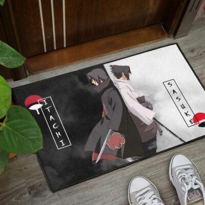 Naruto Anime Door Mat Itachi And Susuke Uchiha Clan Back To Back Door Mat Welcome Mat 3