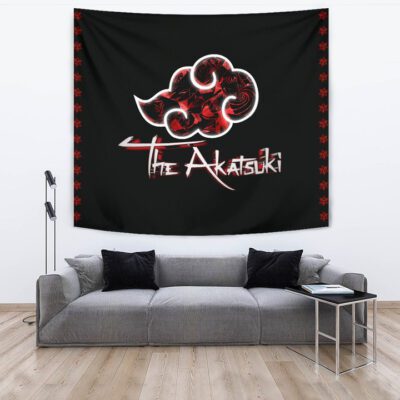 Naruto Anime Tapestry - Akatsuki Members In Red Cloud Sharingan Patterns Tapestry Wall Hanging 3 Naruto Anime Tapestry Akatsuki Members In Red Cloud Sharingan Patterns Tapestry Wall Hanging 3