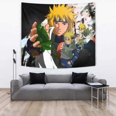 Naruto Anime Tapestry - Minato Konoha Hokage Kunai Fighting Tapestry Wall Hanging 3 Naruto Anime Tapestry Minato Konoha Hokage Kunai Fighting Tapestry Wall Hanging 3