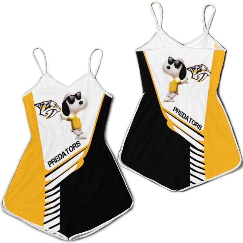 Nashville Predators Snoopy For Fans 3D Romper RJ03287