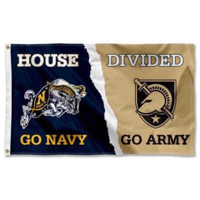 Navy vs Army House Divided 3x5ft Wall Flag Banner Flag Outdoor Flag BF342
