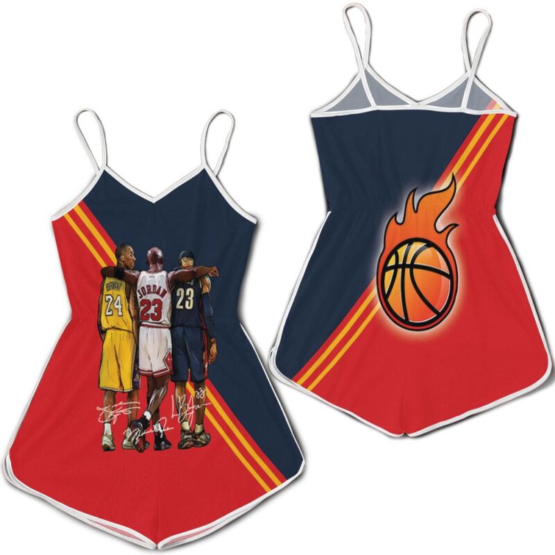 Nba legend michael jordan kobe bryant lebron james signatures Romper RJ03847