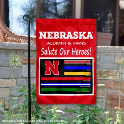 Nebraska Cornhuskers Frontline Workers Garden Flag GF00602