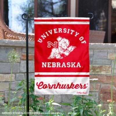 Nebraska Huskers College Vault Logo Garden Flag GF00986