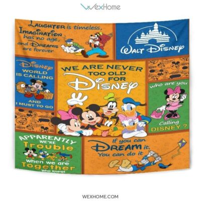 Never Too Old Cartoon Tapestry Collection