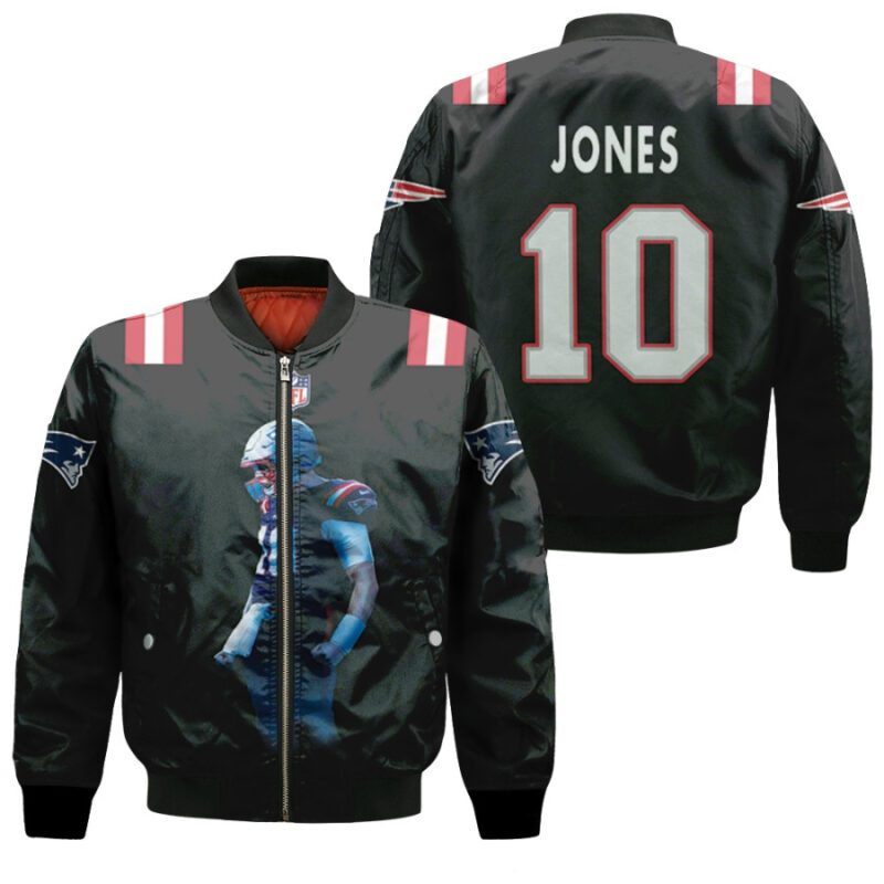 New England Patriots Mac Jones 10 NFL American Football Navy 2021 Gift for Patriots Fans Bomber Jacket BJ00406