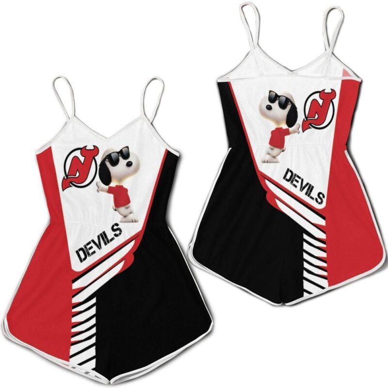 New Jersey Devils Snoopy For Fans 3D Romper RJ03091