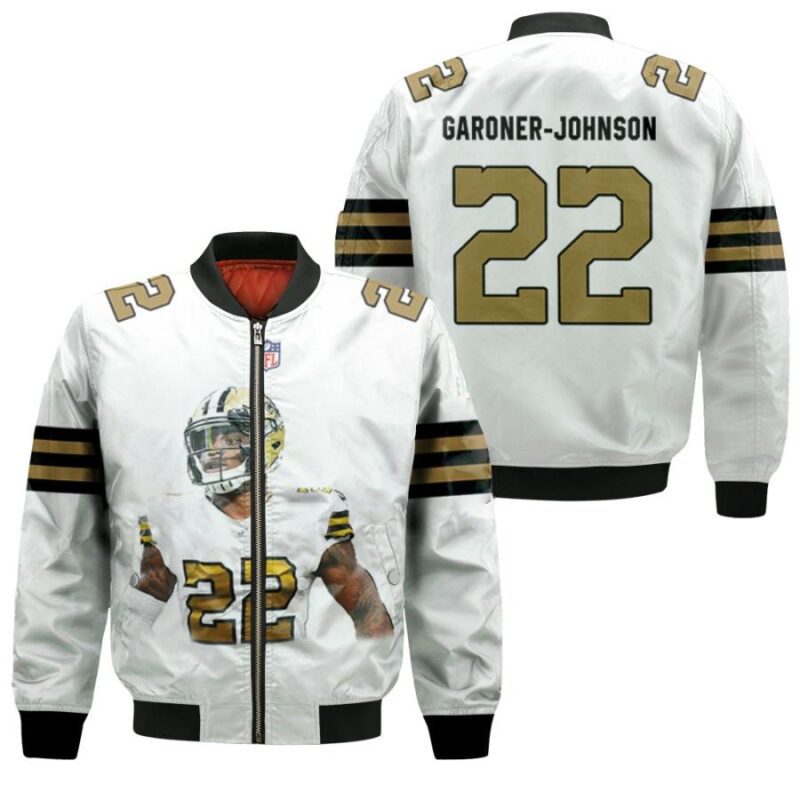 New Orleans Saints Chauncey Gardner-Johnson 22 Color Rush Limited White Jersey Gift For Saints Fans Bomber Jacket BJ00154