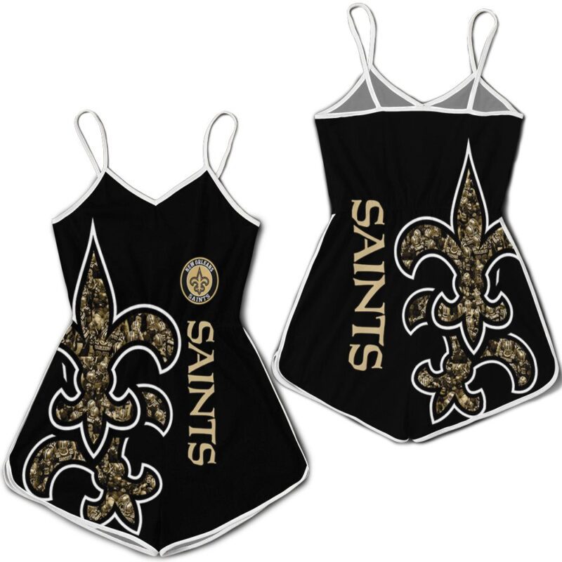 New Orleans Saints Nfl Lover 3d jersey Romper RJ04708