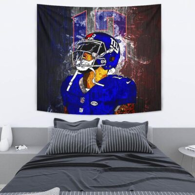 New York Giants American Football Team Tapestry Beckham Jr 13 Colored Artwork Splash Color Tapestry Wall Hanging 2 New York Giants American Football Team Tapestry Beckham Jr 13 Colored Artwork Splash Color Tapestry Wall Hanging 2