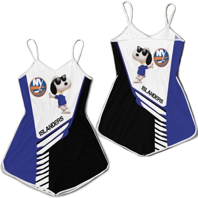 New York Islanders Snoopy For Fans 3D Romper RJ03052