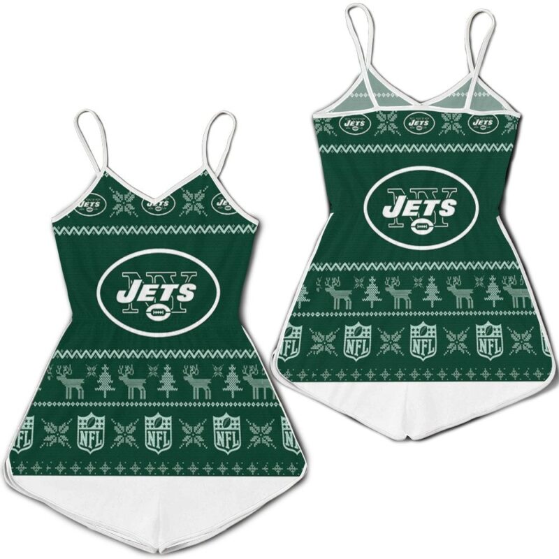 New York Jets NFL Ugly Sweatshirt Christmas 3D Romper RJ03130