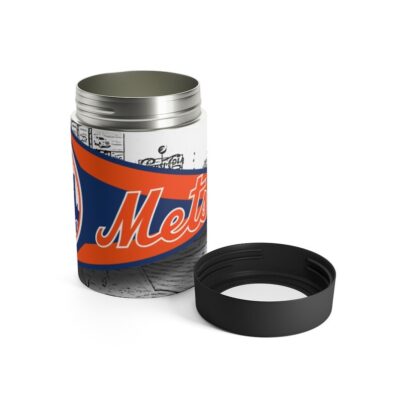 New York Mets MLB Pennant Stainless Steel Can Holder 4