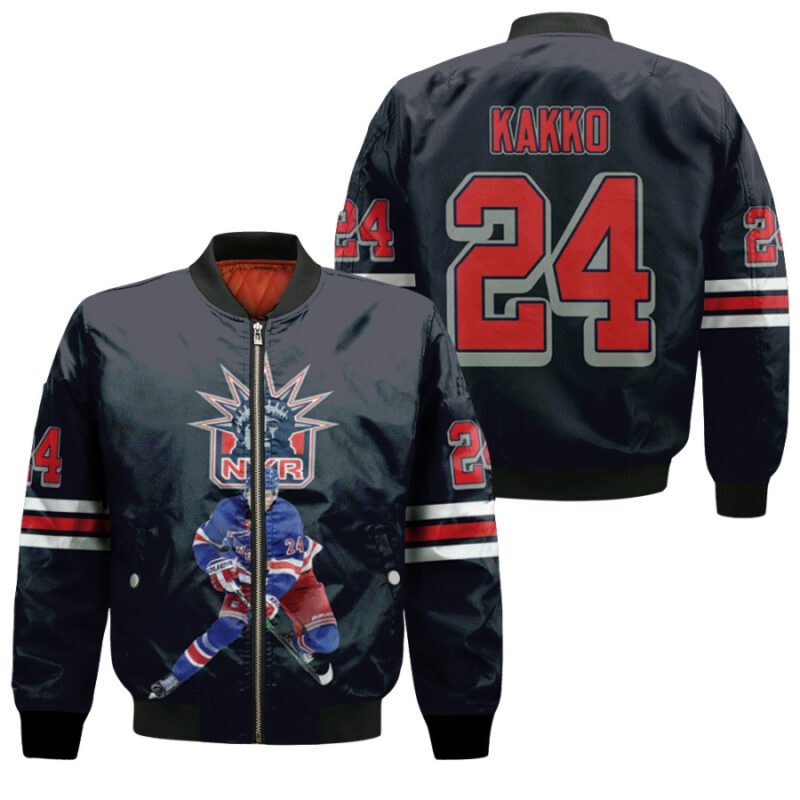 New York Rangers Kaapo Kakko 24 Special Edition Player 2021 2022 Navy Jersey gift for Rangers fans Bomber Jacket BJ00177