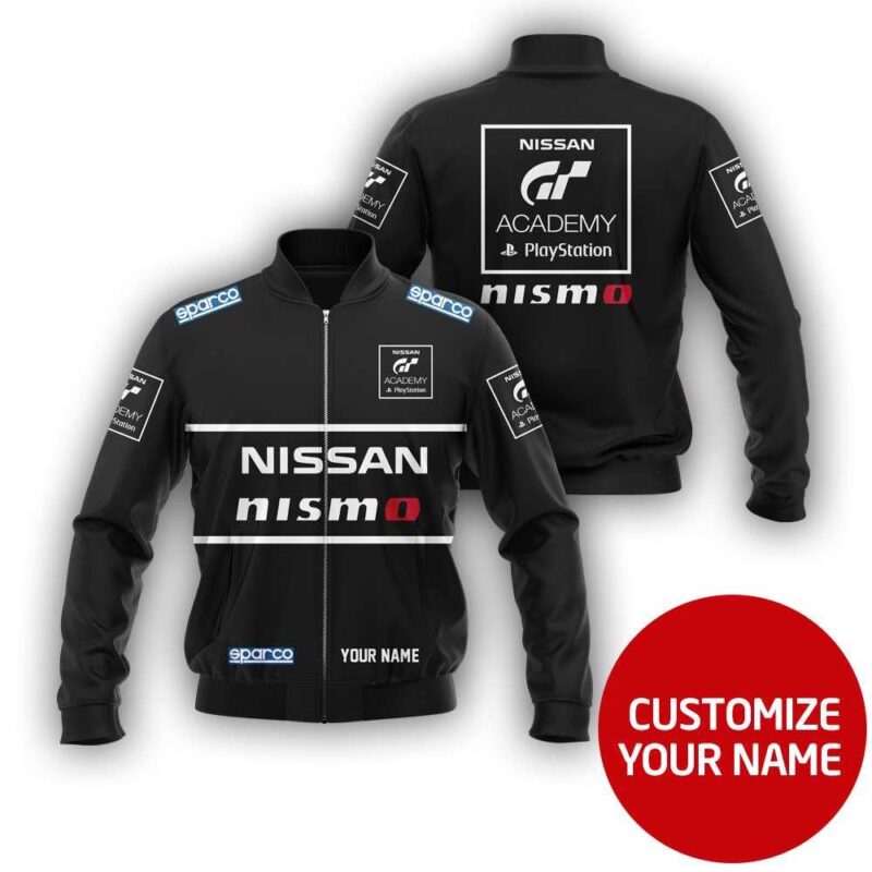 Nissan Nismo Auto Racing Team Costume 3D Personalized Design Gift With Custom Name For Nissan Fans Bomber Jacket BJ03968