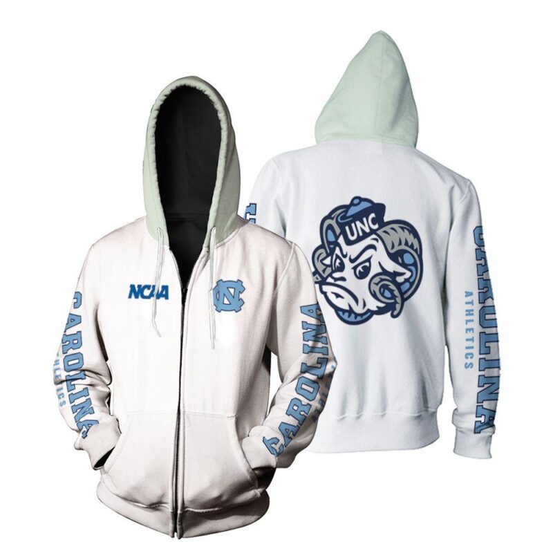 North Carolina Tar Heels Ncaa Bomber Jacket 3d t shirt hoodie sweater Zip Hoodie BJ01201