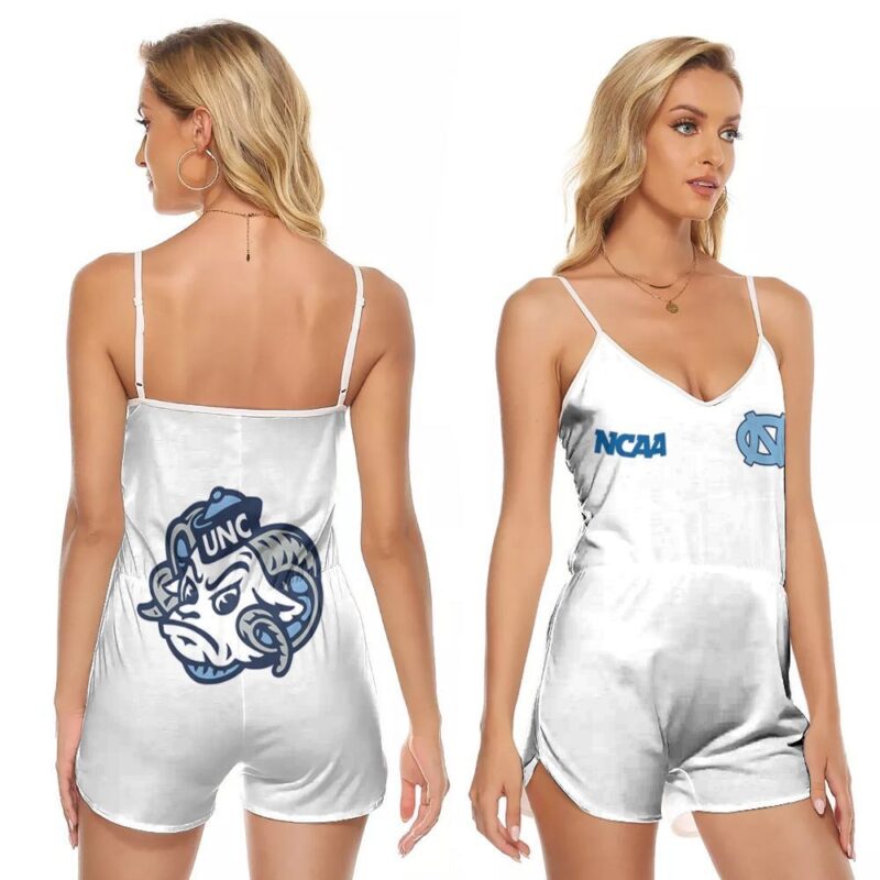 North Carolina Tar Heels Ncaa football University team Logo Gift For Carolina Tar Heels Fans V-neck Romper Jumpsuit RJ01174