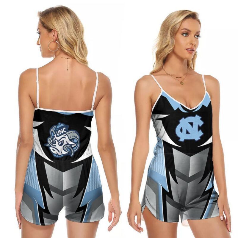 North Carolina Tar Heels football University team Logo Gift For Carolina Tar Heels Fans V-neck Romper Jumpsuit RJ01592