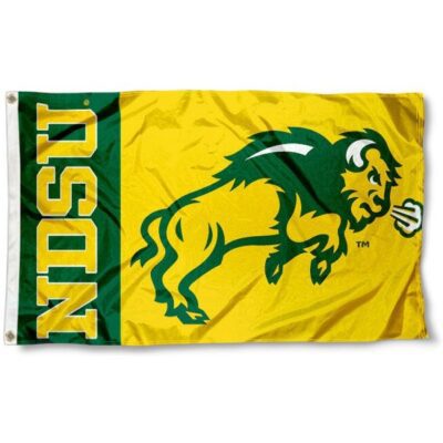 North Dakota State Bison Logo 3x5ft Wall Flag Banner Flag Outdoor Flag BF345