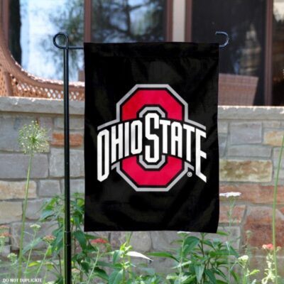 OSU Buckeyes Black Garden Flag GF00557
