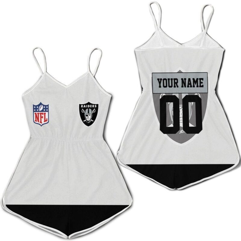 Oakland Raiders Nfl Jacket 3d Personalized Romper RJ02353