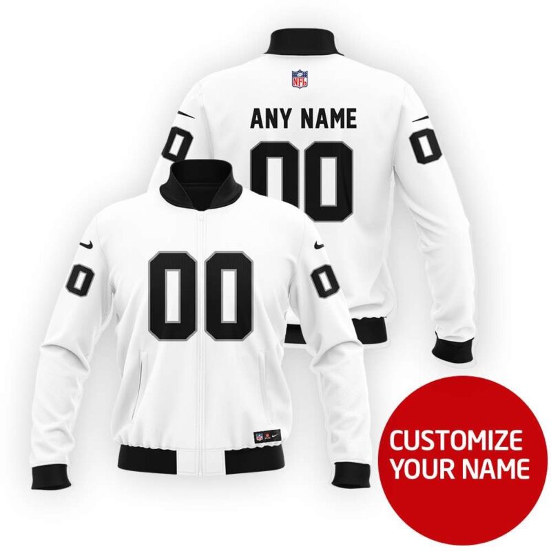 Oakland Raiders Super Bowl Chamions Personalized Gift With Custom Number Name For Raiders Fans Bomber Jacket BJ03665