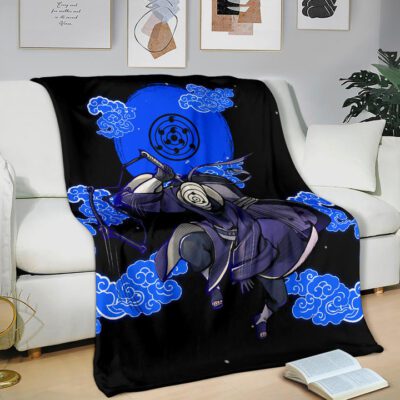 Obito Uchiha Naruto Fleece Blanket Anime Car Accessories Custom For Fans 2