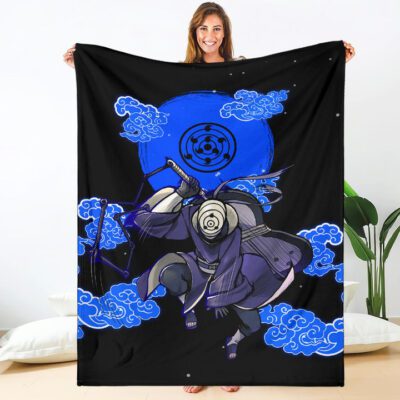 Obito Uchiha Naruto Fleece Blanket Anime Car Accessories Custom For Fans 3