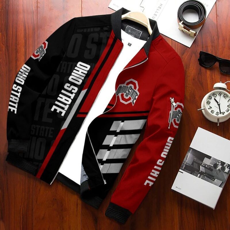 Ohio State Buckeyes Bomber Jacket 465 Sport Hot Trending Hot Choice Design Beautiful BJ01895