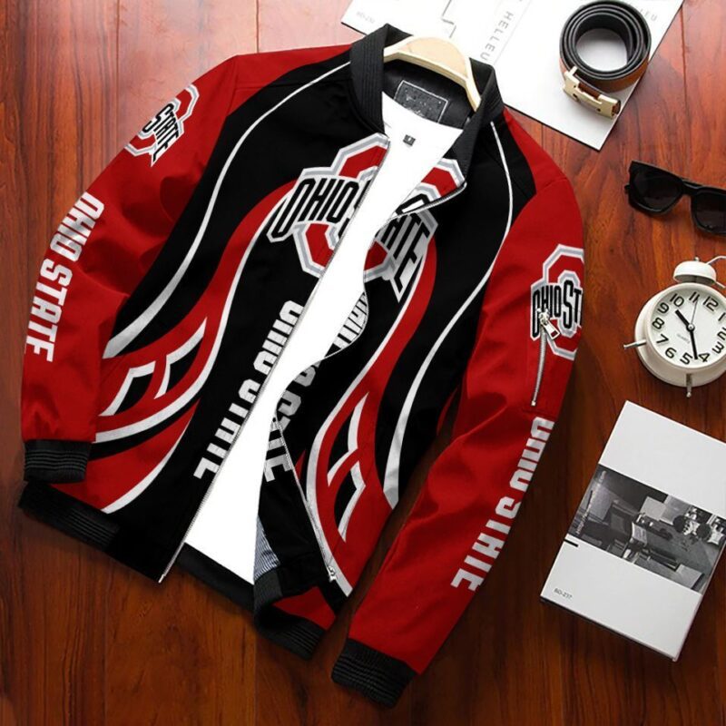 Ohio State Buckeyes Bomber Jacket 596 Sport Hot Trending Hot Choice Design Beautiful BJ02275