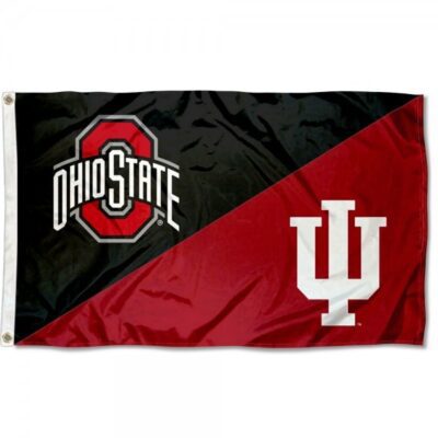 Ohio State vs Indiana House Divided 3x5ft Wall Flag Banner Flag Outdoor Flag BF193