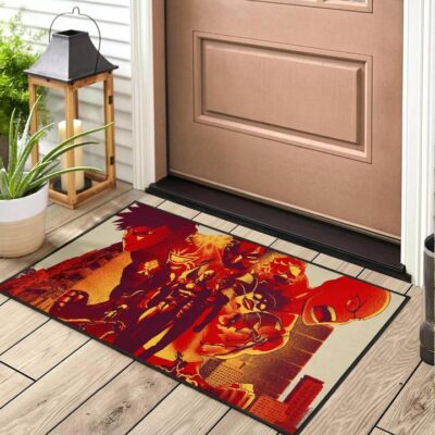 One punch man anime Door Mats Welcome Mat 2 One punch man anime Door Mats Welcome Mat 2