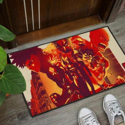 One punch man anime Door Mats Welcome Mat 3 One punch man anime Door Mats Welcome Mat 3
