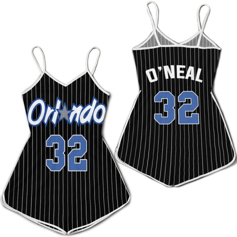 Orlando Magic Shaquille O'Neal #32 Great Player NBA Basketball Team Logo Gift For Orlando Fans Romper Jumpsuit RJ00379