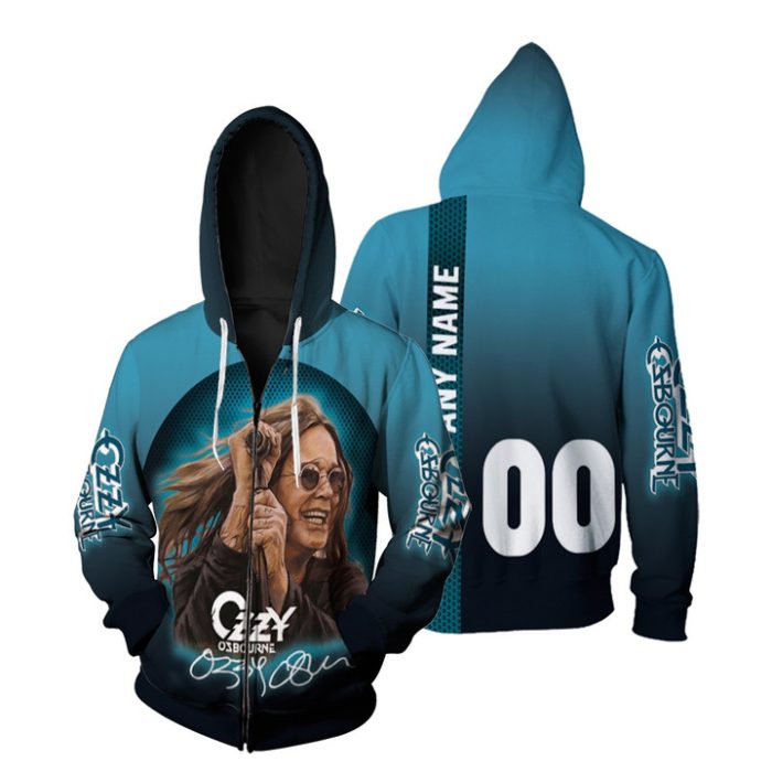 ozzy osbourne zip hoodie