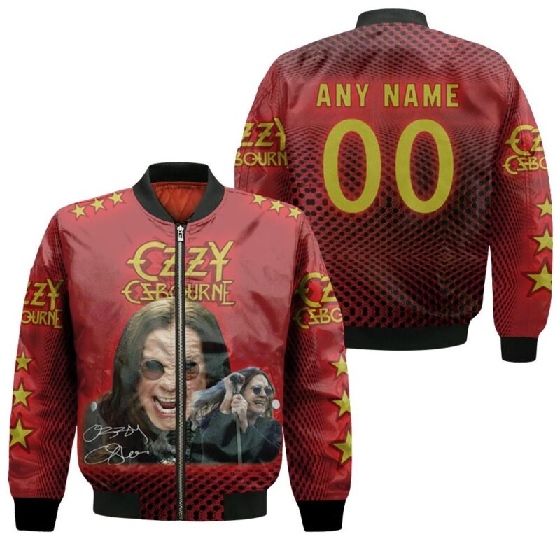 Ozzy Osbourne Prince of Darkness Legend English Singer Gift With Custom Name Number For Ozzy Osbourne Fans Bomber Jacket BJ00824