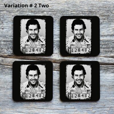 Pablo Escobar Drinkware Coaster Set of 4 2