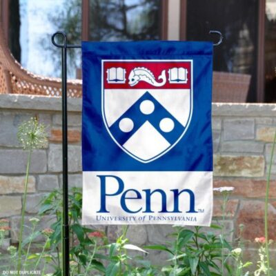 Penn Quakers Shield Garden Flag GF00782