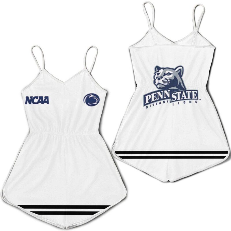 Penn State Nittany Lions Ncaa Classic White With Mascot Logo Gift For Penn State Nittany Lions Fans Romper Jumpsuit RJ05558