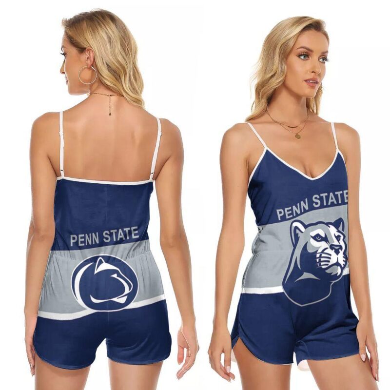 Penn State Nittany Lions football American Team Logo Gift For Penn State Nittany Lions Fans 2 V-neck Romper Jumpsuit RJ01340