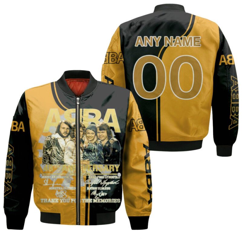 Personalized #00 ABBA 48th Anniversary 1972 2020 Thank you For The Memorise Swedish Pop Music Band gift for ABBA fans Bomber Jacket BJ00779