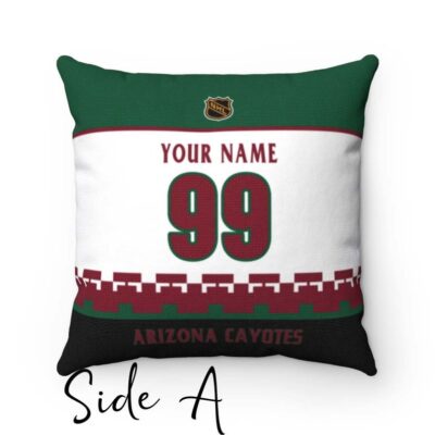 Personalized Arizona Coyotes Kachina Hockey Custom Square Throw Cushion Pillow With Name and Number Pillow