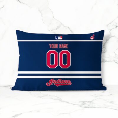 Personalized Cleveland Baseball Pillow Case With Your Name And Number Pillow Cases Throw Pillow Bed Pillow Cases Sofa Decor