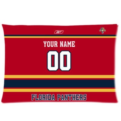 Personalized Florida Panthers Hockey Two Sides Custom Pillow Case With Your Name And Number Throw Pillow Gift Zipper Sofa Decor 1